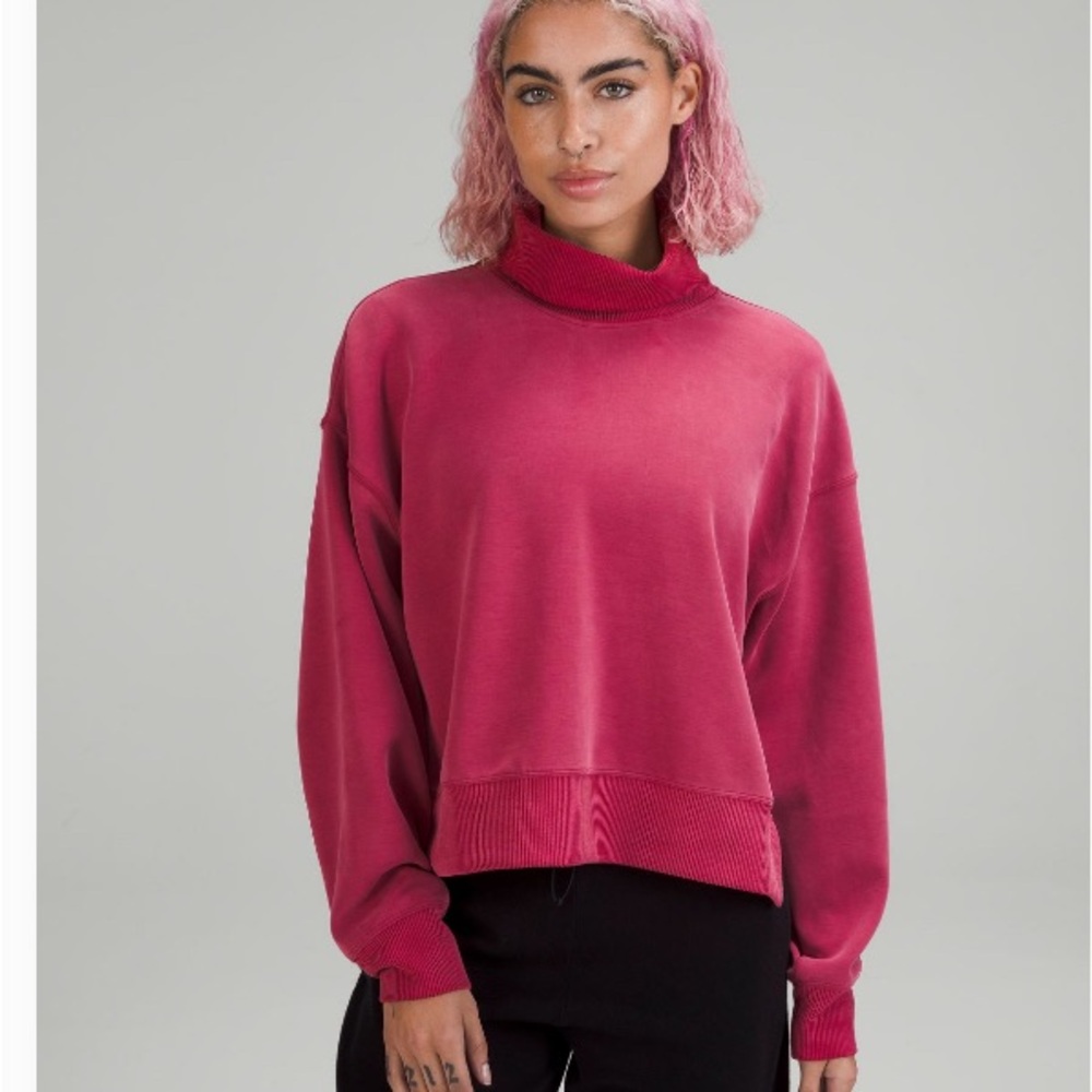 Lululemon Softstream Elegant Fuchsia Turtleneck Sweater